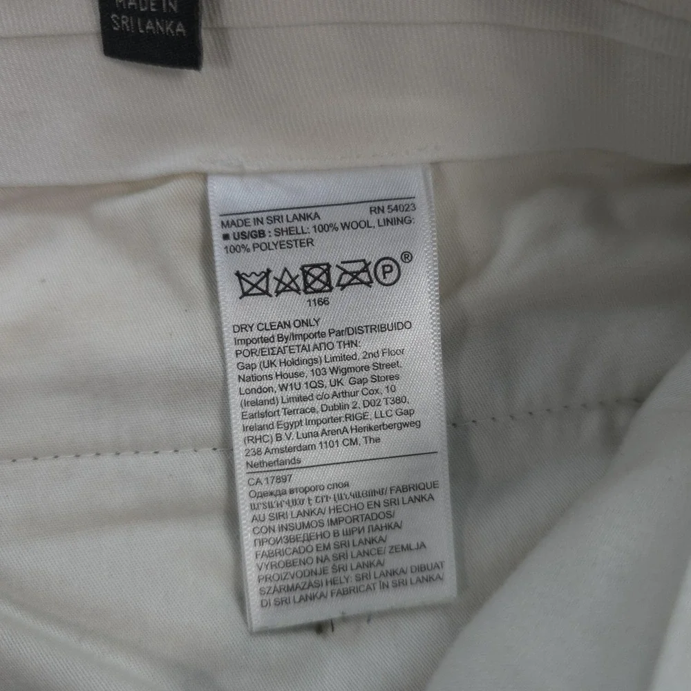 Banana Republic Pants Mens 32x34 Gray Wool Flannel Tapered Dress Vitale Barberis